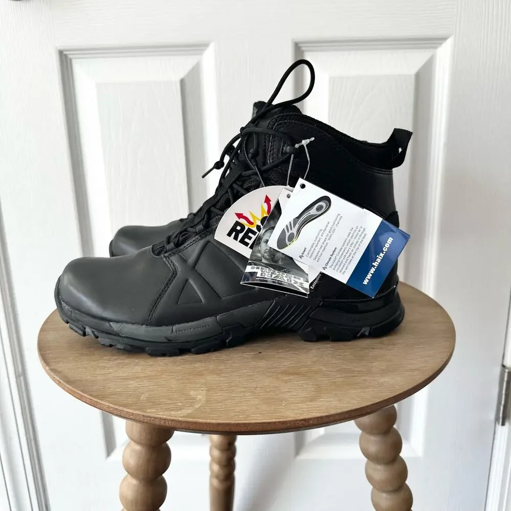 Haix Black Eagle Leather Tactical Safety Combat Boots Goretex NWT Men 8.5 US - Picture 6 of 15
